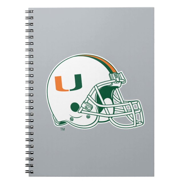University of Miami Helmet Notebook (Front)
