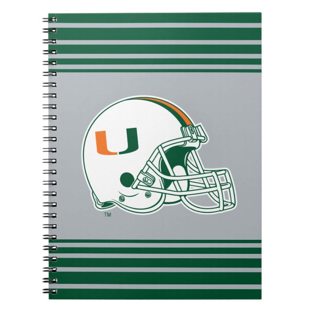 University of Miami Helmet Notebook (Front)