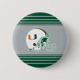 University of Miami Helmet Pinback Button