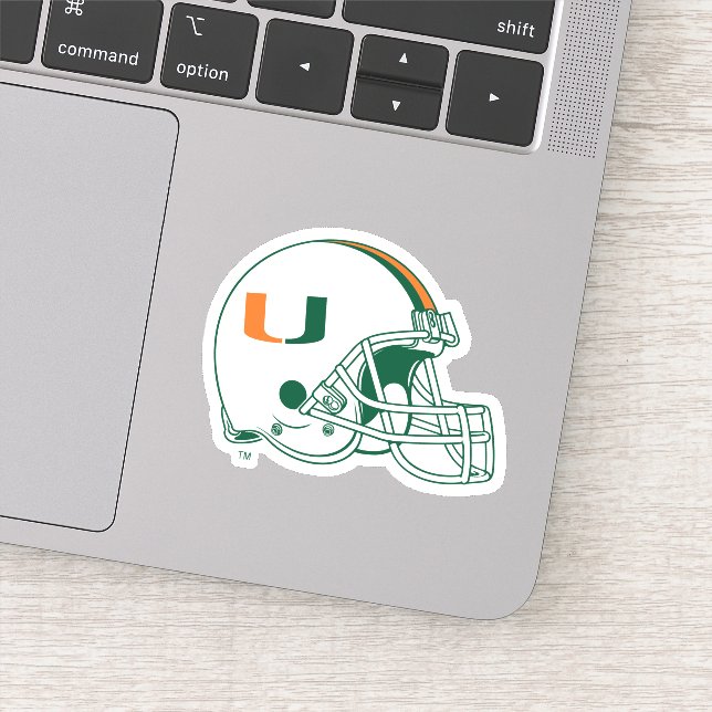 University of Miami Helmet Sticker (Detail)