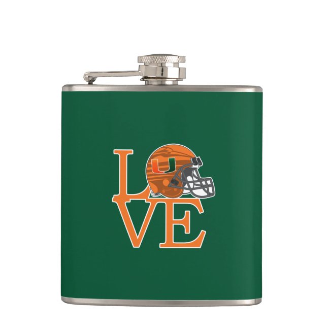 University of Miami Love Flask (Front)