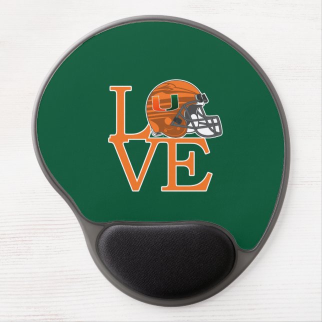 University of Miami Love Gel Mouse Pad (Front)