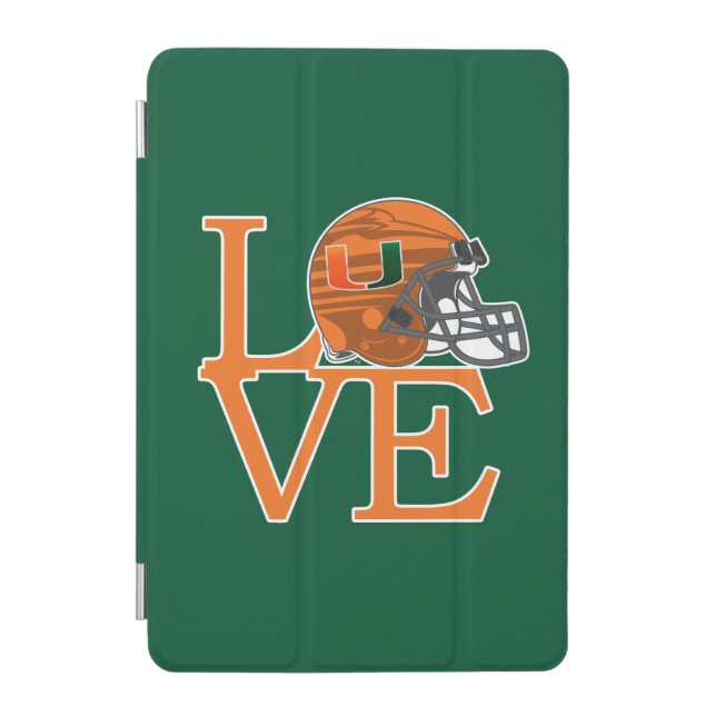 University of Miami Love iPad Mini Cover (Front)
