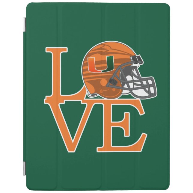 University of Miami Love iPad Smart Cover (Front)