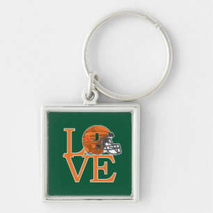 University of Miami Love Keychain