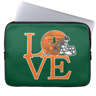 University of Miami Love Laptop Sleeve