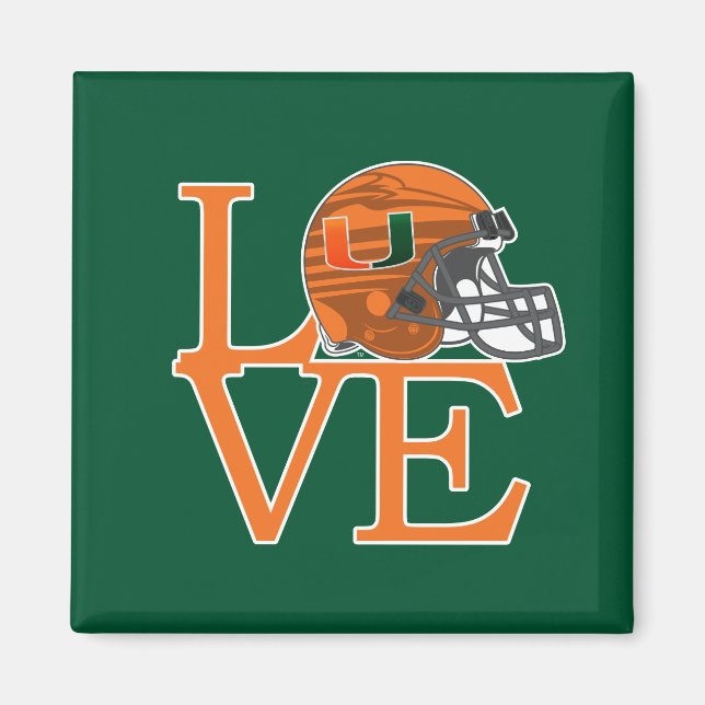 University of Miami Love Magnet (Front)