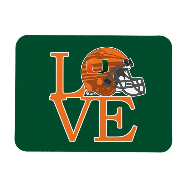 University of Miami Love Magnet (Horizontal)