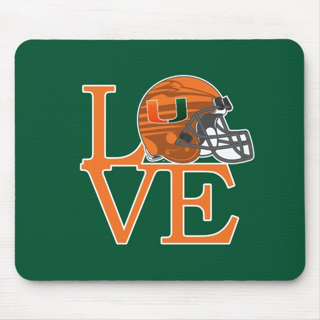 University of Miami Love Mouse Pad (Front)