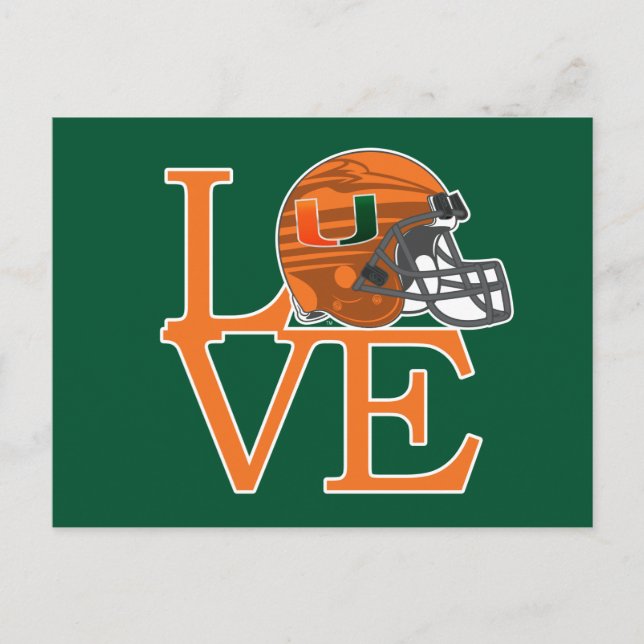 University of Miami Love Postcard (Front)