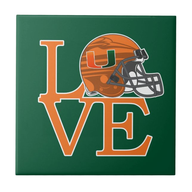 University of Miami Love Tile (Front)
