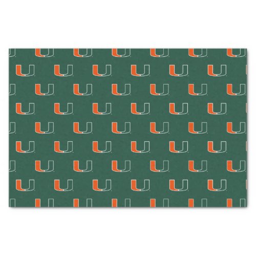 University of Miami Primary  Birthday Tissue Paper