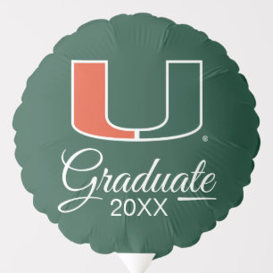 University of Miami Primary   Graduation Balloon