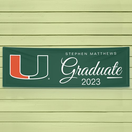 University of Miami Primary  Graduation Banner