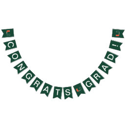 University of Miami Primary | Graduation Bunting Flags