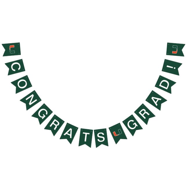 University of Miami Primary | Graduation Bunting Flags (All)