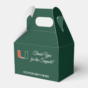 University of Miami Primary Graduation Favor Boxes