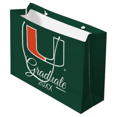 University of Miami Primary  Graduation Large Gift Bag