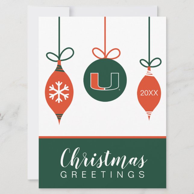 University of Miami Primary | Holiday Card (Front)