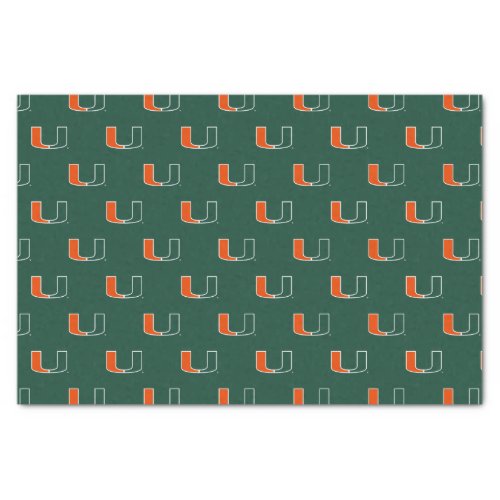 University of Miami Primary  Holiday Tissue Paper
