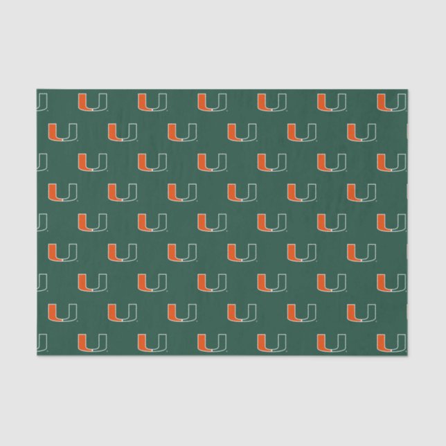 University of Miami Primary | Holiday Tissue Paper (Front)