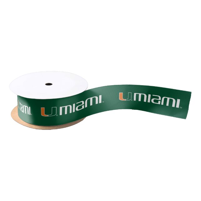 University of Miami Satin Ribbon (Spool)