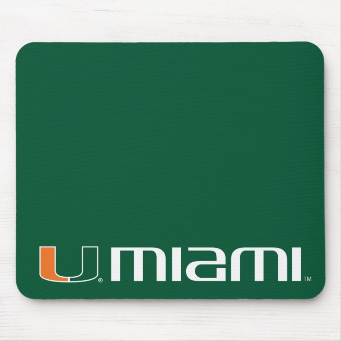 University of Miami Secondary Miami Mark Mousepads