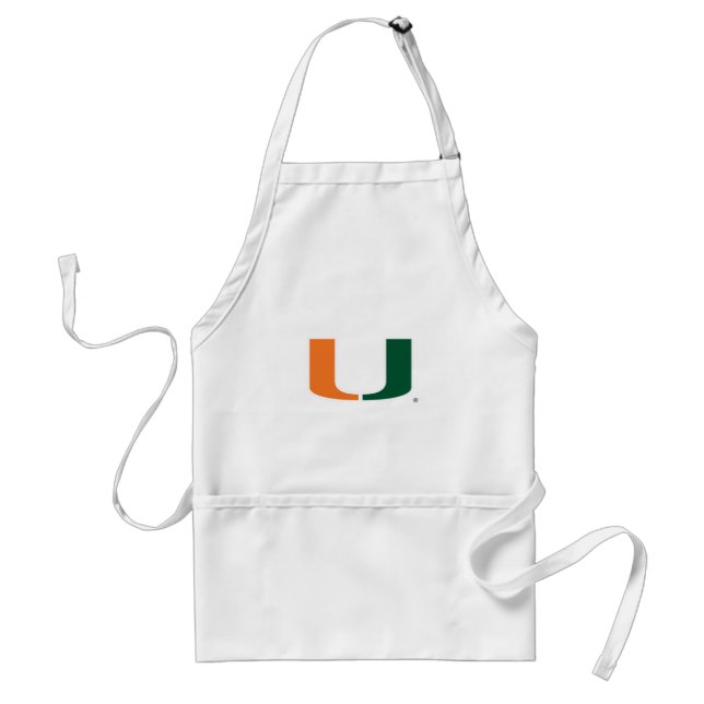 University of Miami U Adult Apron (Front)
