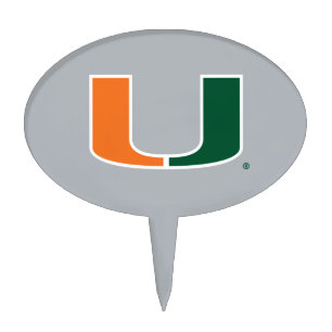 University of Miami U Cake Topper