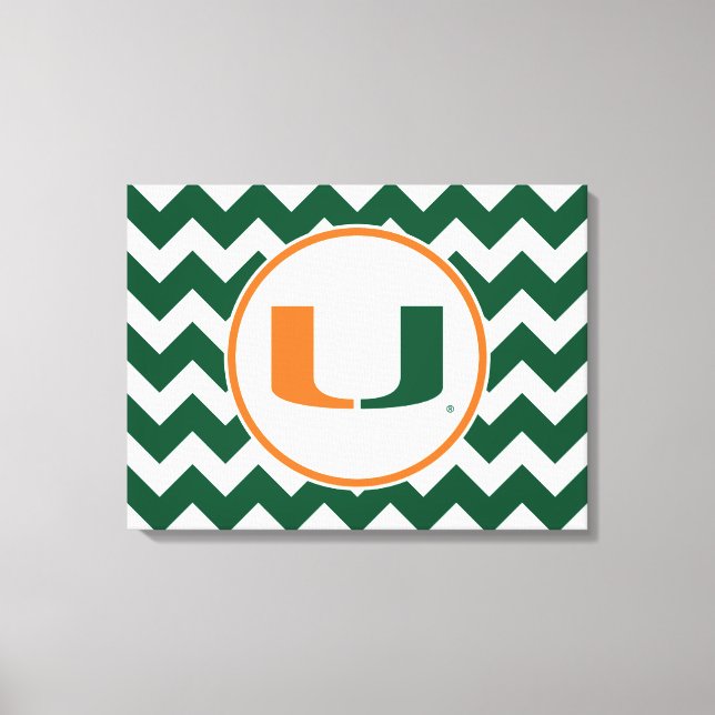 University of Miami U Canvas Print (Front)