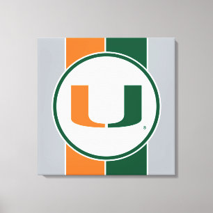 University of Miami U Canvas Print