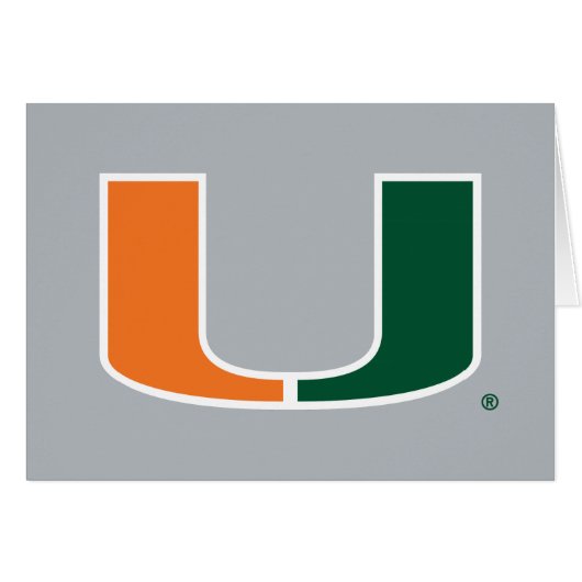 University of Miami U Cards (Front Horizontal)