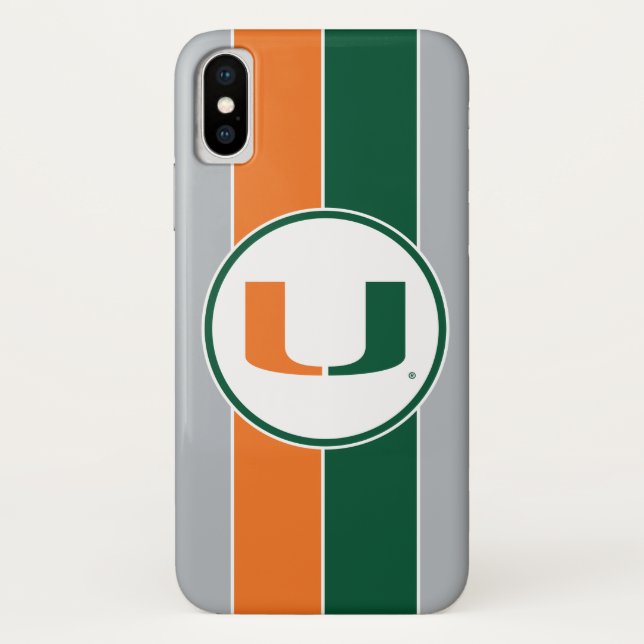 University of Miami U Case-Mate iPhone Case (Back)