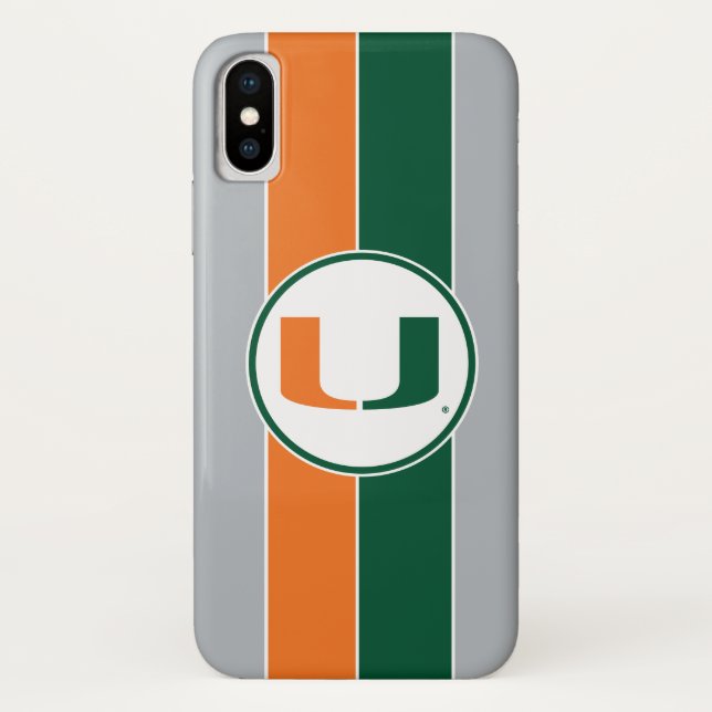 University of Miami U Case-Mate iPhone Case (Back)
