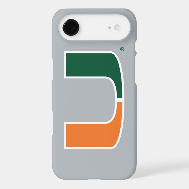 University of Miami U Case-Mate iPhone Case (Back)