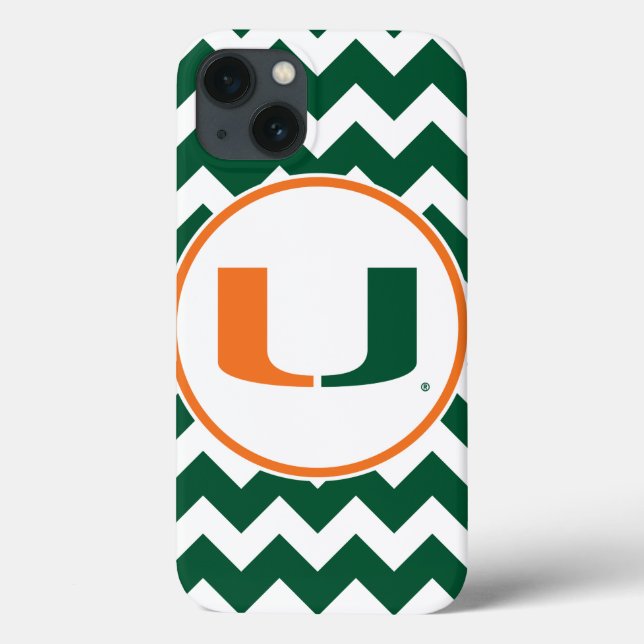 University of Miami U Case-Mate iPhone Case (Back)