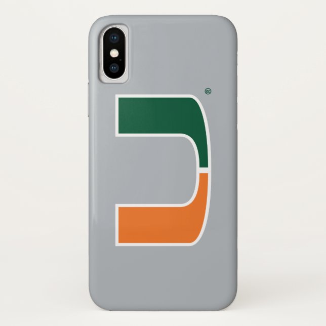 University of Miami U Case-Mate iPhone Case (Back)