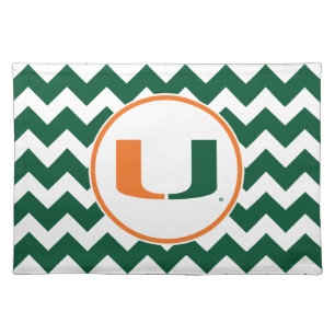 University of Miami U Cloth Placemat