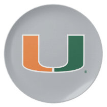 University of Miami U Dinner Plate