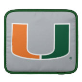 University of Miami U iPad Sleeve (Back)