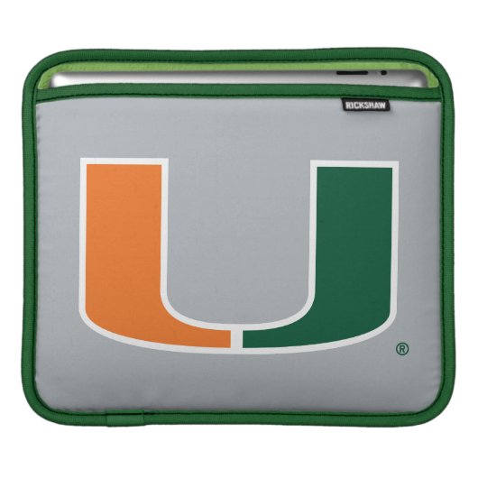 University of Miami U iPad Sleeve (Front Device)