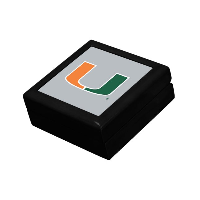 University of Miami U Keepsake Box (Side)