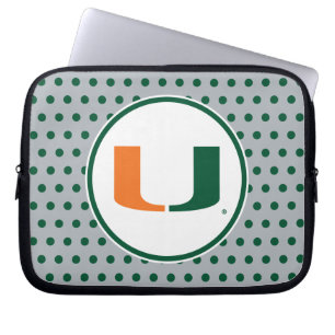 University of Miami U Laptop Sleeve