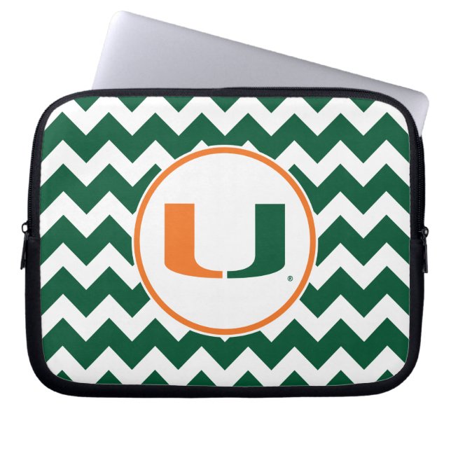 University of Miami U Laptop Sleeve (Front)
