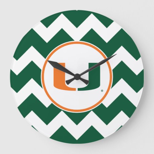 University of Miami U Large Clock