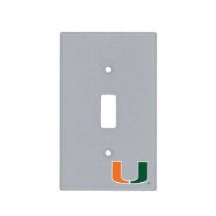 University of Miami U Light Switch Cover