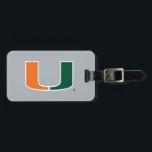 University of Miami U Luggage Tag<br><div class="desc">Get all of the best University of Miami gear at Zazzle.com! Support the Hurricanes in style with these products that are perfect for students, alumni, family, and fans. All of these products are customizable with your name, your sport, or your class year. Represent the U by sporting Green and Orange...</div>