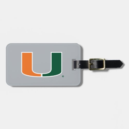 University of Miami U Luggage Tag