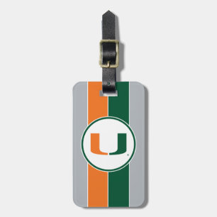 University of Miami U Luggage Tag