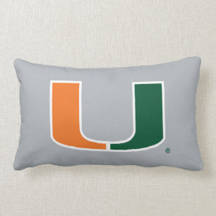 University of Miami U Lumbar Pillow